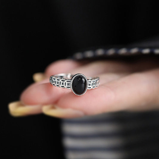 Women's Design National Fashion Little Finger Adjustable Ring