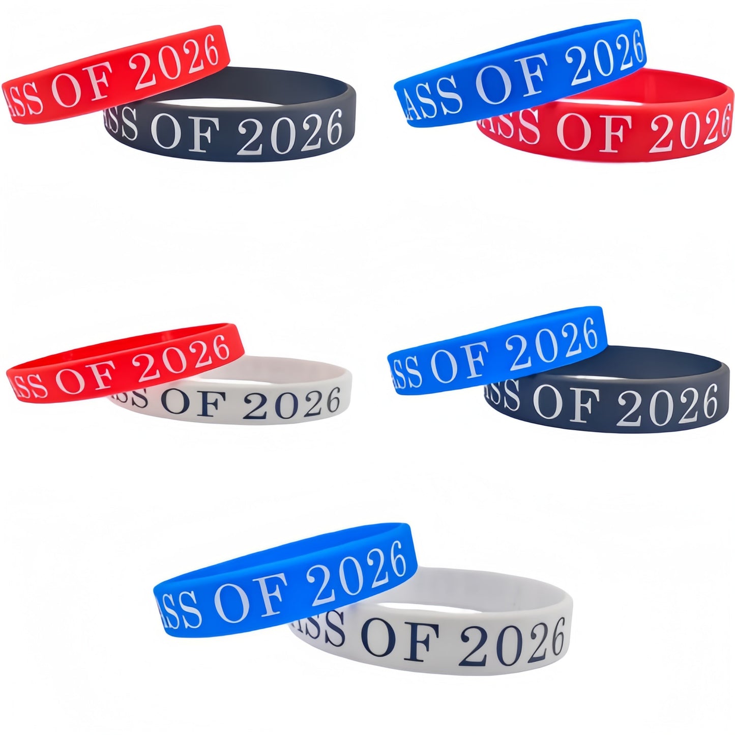 Theme Celebration Graduation Silicone Wristband Wrist Bracelet
