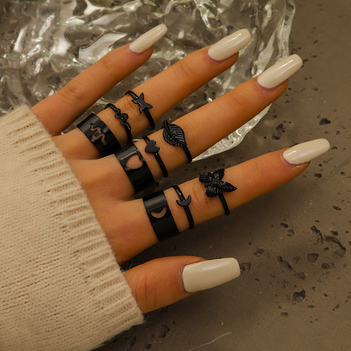 Women's Butterfly Open More Than Knuckle Sets Of Ring