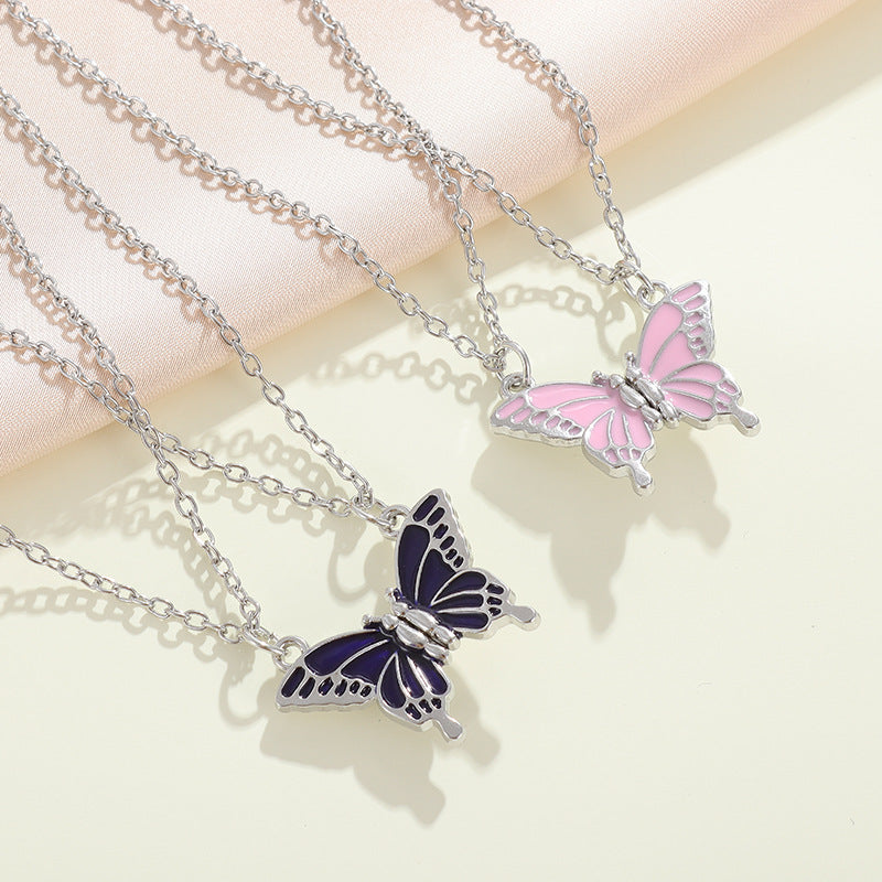 Good Friend Butterfly Best Friendship Magnetic Necklaces