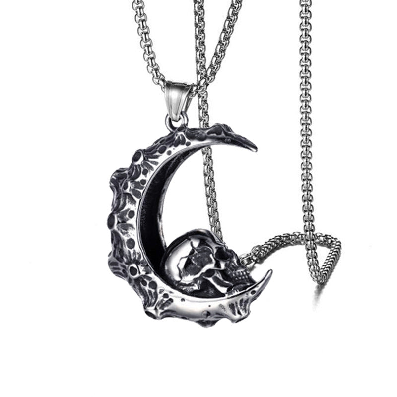 Men's Stainless Steel Hip Hop Cool Cross Trendy Clavicle Necklaces