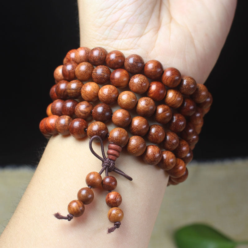 Women's & Men's Long-term Rosewood Rosary Wooden Bracelet