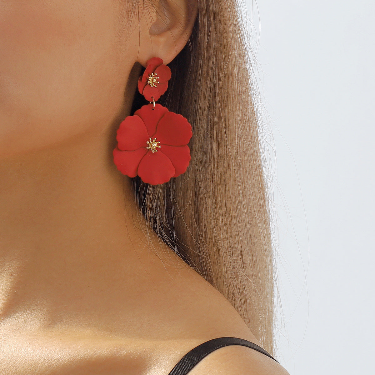 Fashion Size Flower Long Personalized Classic Rings