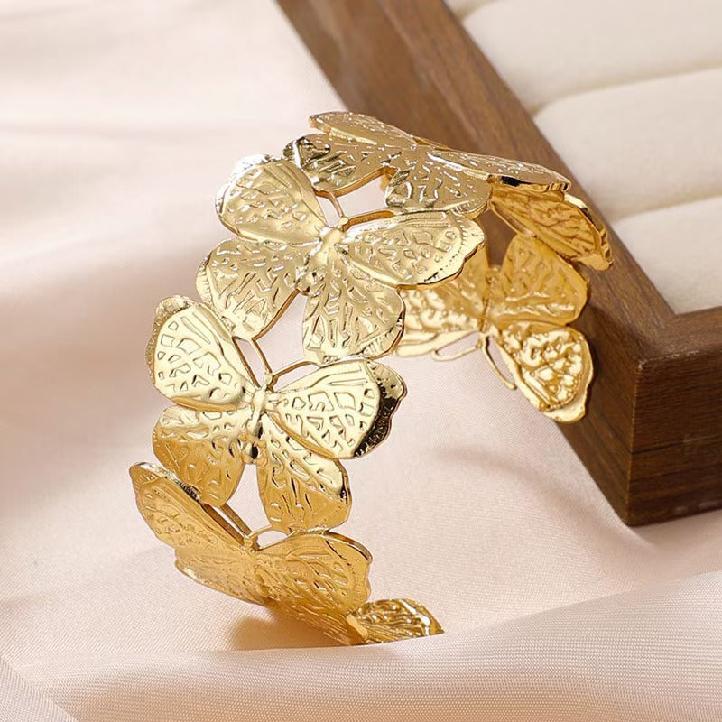 Snake Bones Chain Stainless Steel Love Fritillary Light Luxury High Bracelet