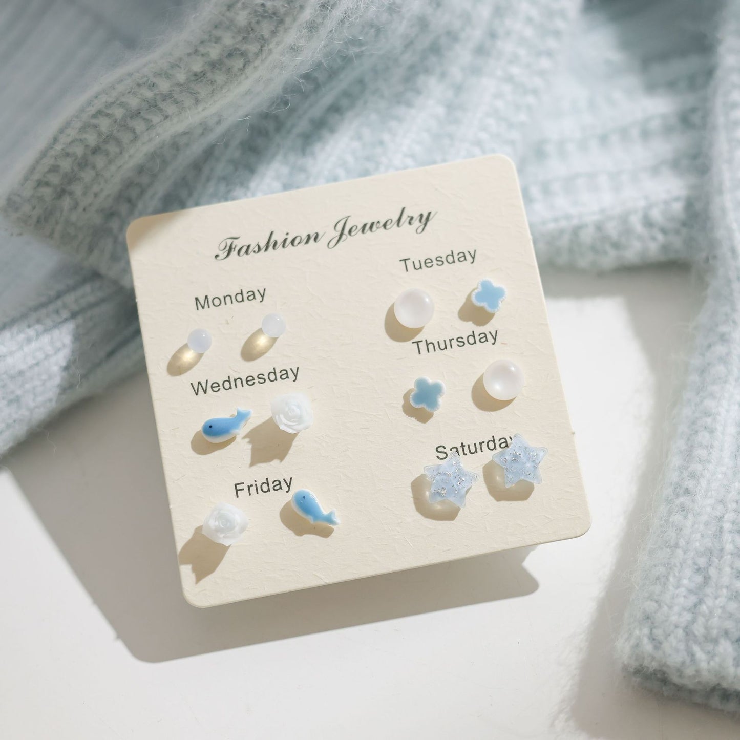 Female Pink Biological Porcelain Pin Ear Sensitive Skin Essential Stud Earrings