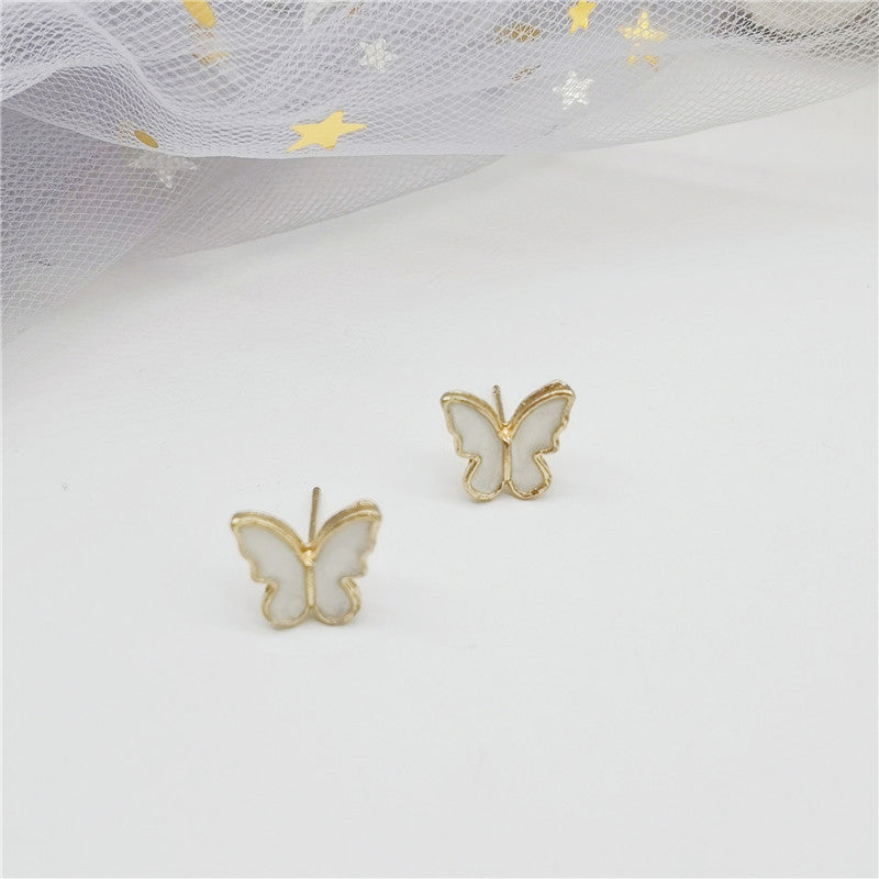 Women's Dance Butterfly Thread Fairy Temperamental Simple Long Eardrop Rings