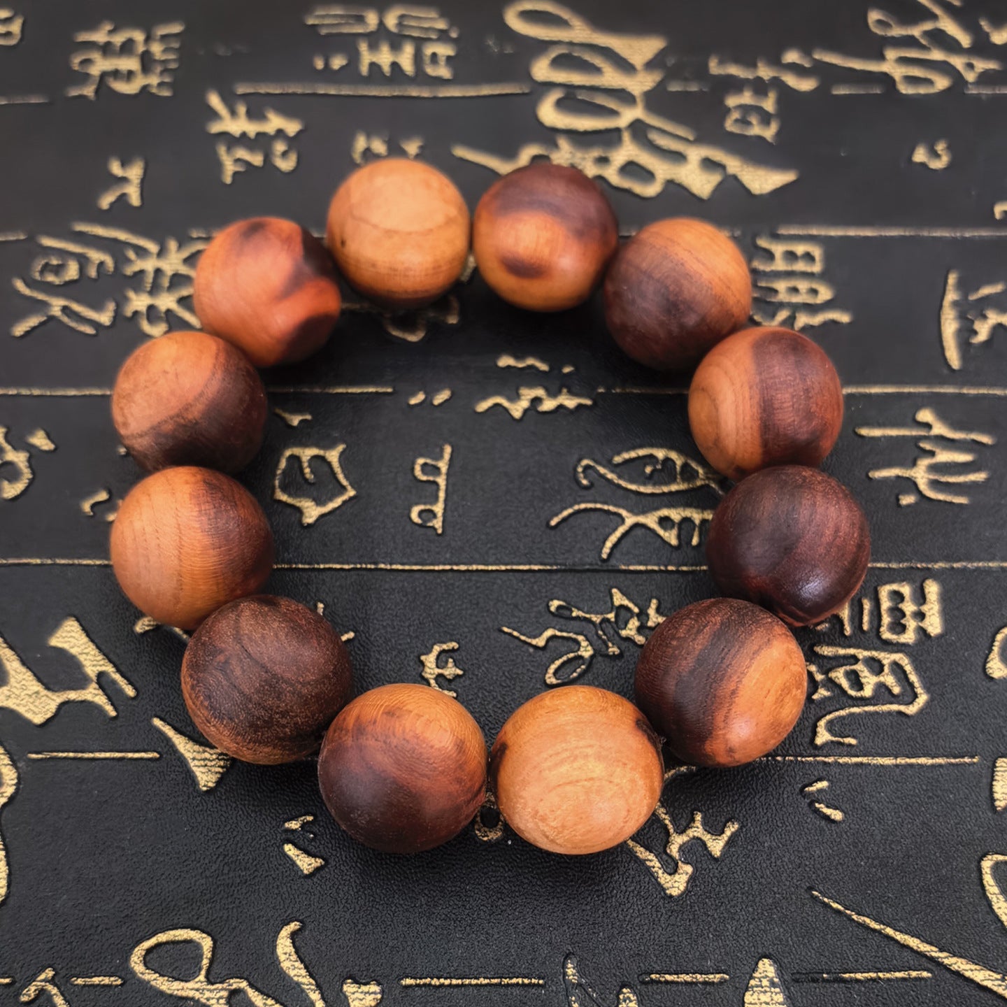 Thunder Wood Peach Nine Words Real Spade Cross Sky Sutra Bracelet