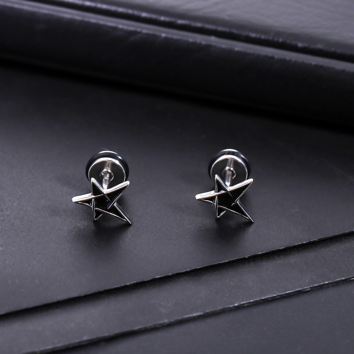 Women's & Men's Pentagram Light Luxury High Sense Stainless Rings