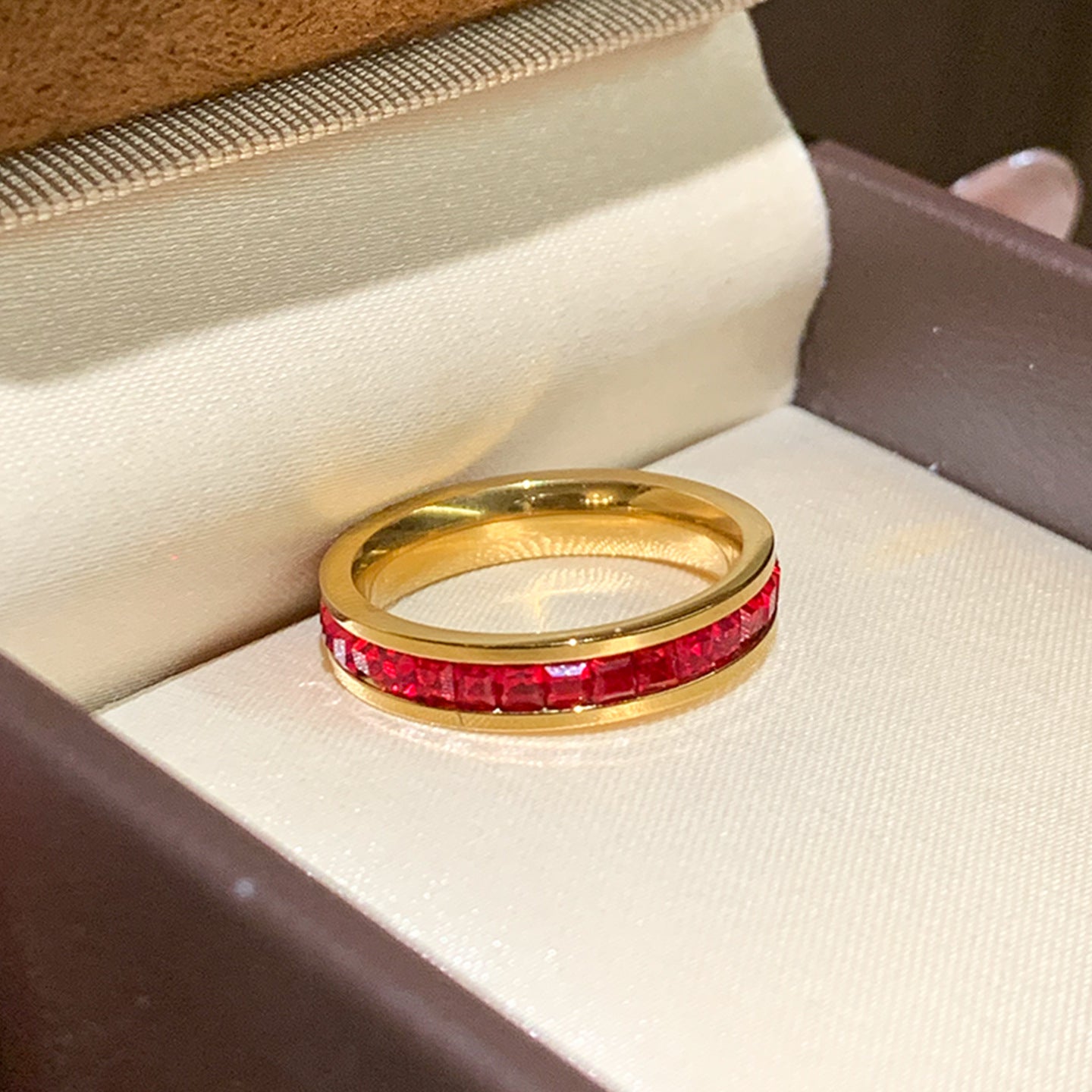 Female Light Luxury High Sense Little Finger Titanium Steel Design Ring