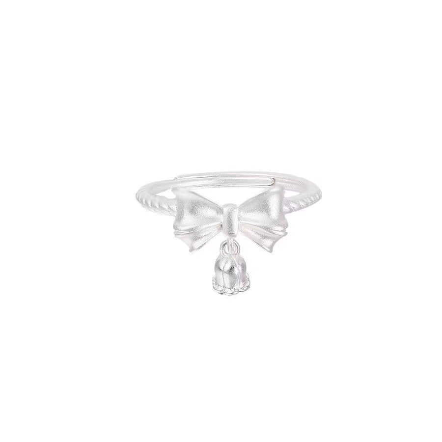 Escape Princess Bowknot Female Design High Sense Sweet Elegance Ring