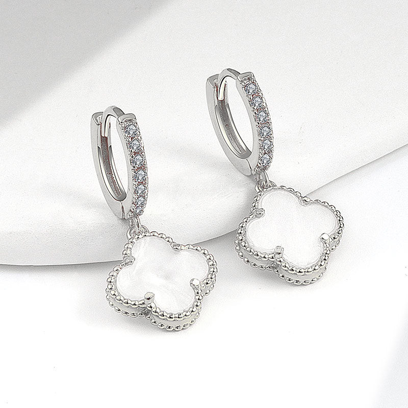 Trendy Clover Eardrop Niche Design Advanced Rings