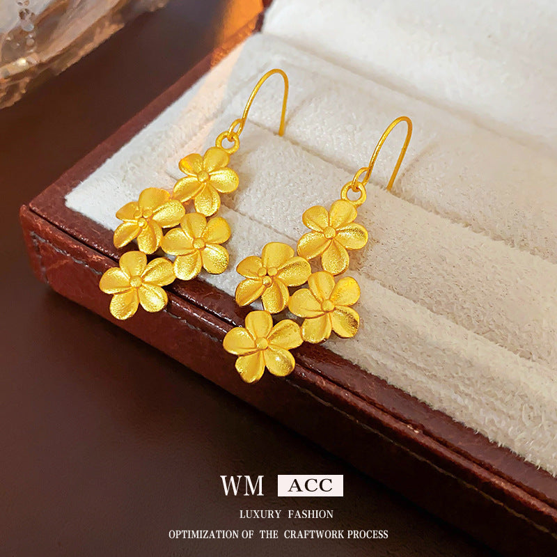 Fashion Retro Unique Design Special Interest Light Luxury Earrings