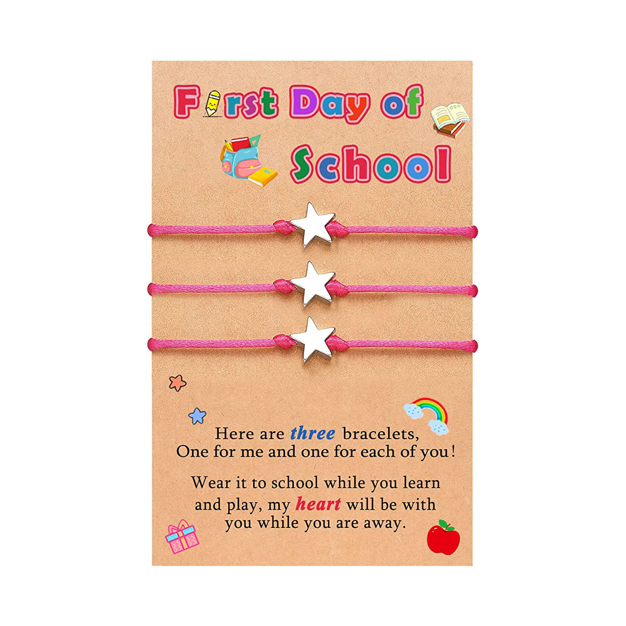 First Day Of School Kindergarten Cartoon Bracelets