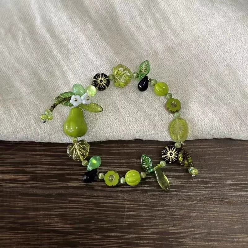 Women's High-grade Pearl Chinese Ancient Style Obsidian Beaded Bracelet
