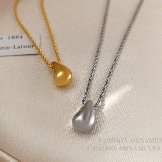 Simple Metal Water Drop Elegance Retro Pendants