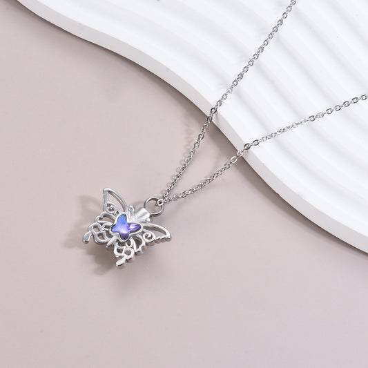 Fresh Style Butterfly Can Open Perfume Pendants