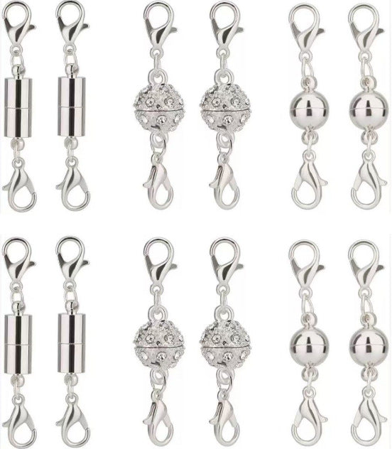 Simple Alloy Cylindrical Ball Magnetic Buckle Bracelets