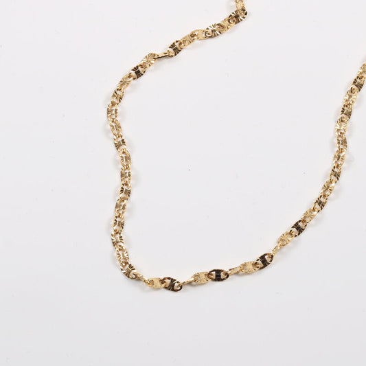 Lace Pattern Titanium Steel Gold Plating Necklaces