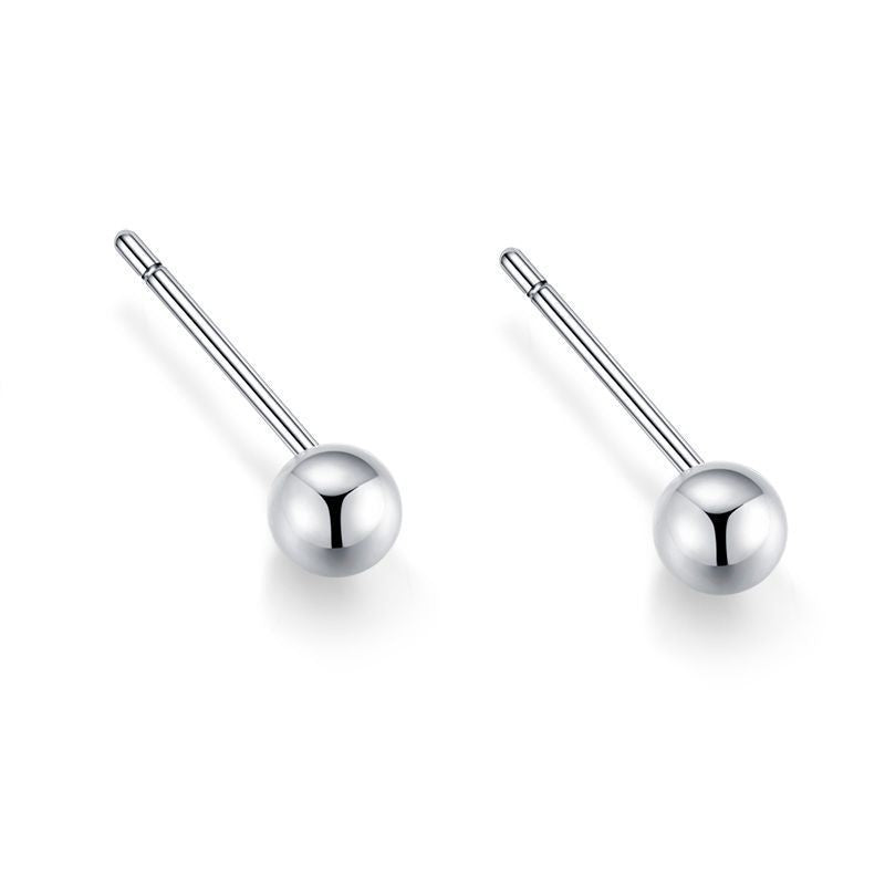 Female Temperament Enough Kind Of White Fungus Bone Nail Ear Stud Earrings