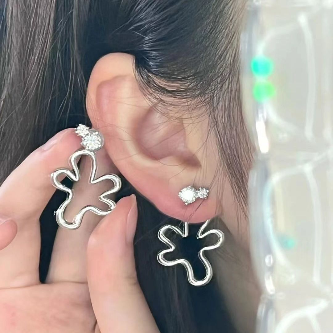 Fairy Style Korean Sweet Mori Minority Elegant Face Earrings