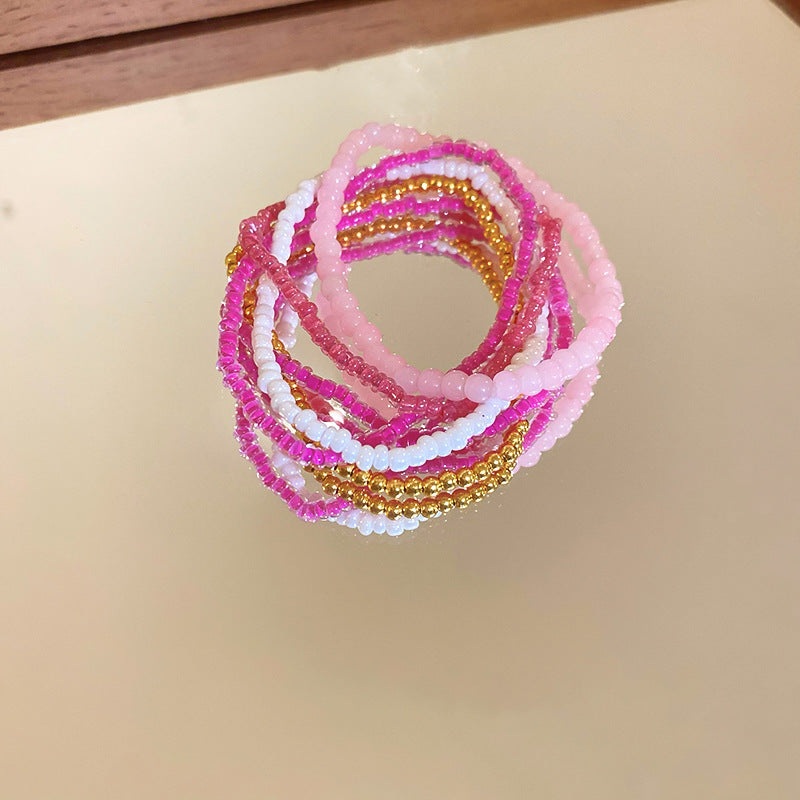 Bohemian Style Stack Beads High-grade Dopamine Bracelets
