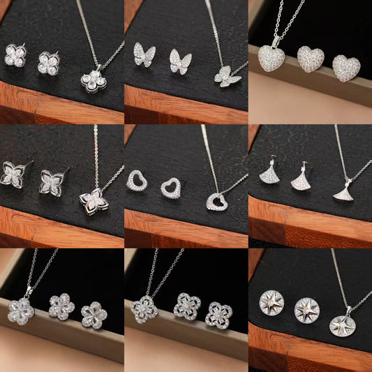 Glamorous Comfortable Two-piece Affordable Luxury Fashion Jewelry Set