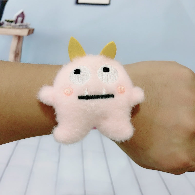 Children's Plush Cartoon Pop Cute Sun Flower Couple Female Dinosaur Slap Bracelet