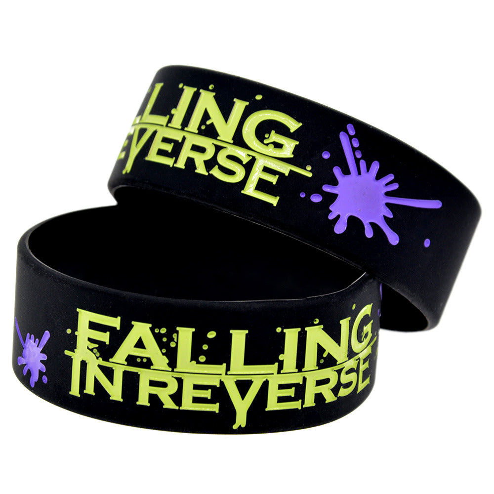 Silicone Fashion Music Hand Strap Trendy Hip Hop Bracelet