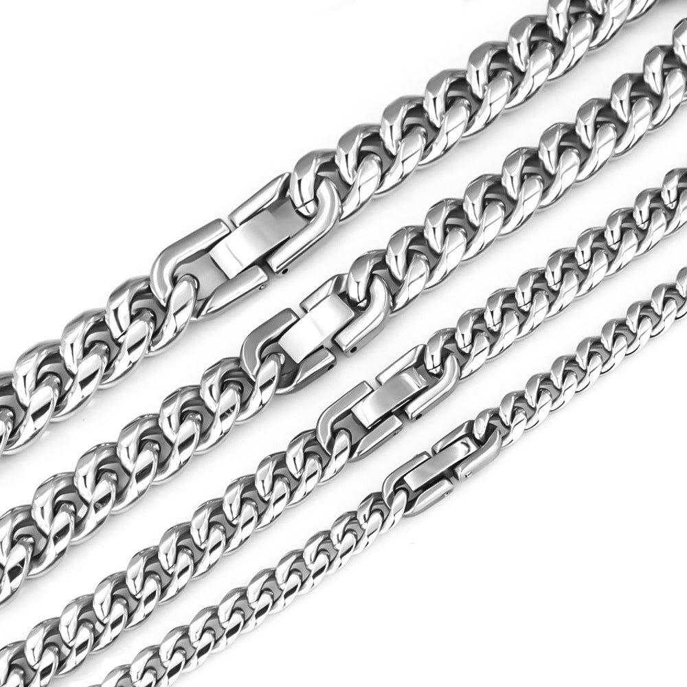 Women's & Men's Hip Hop Retro Style Fashion Cool Chain Couple Street Cuban Necklace