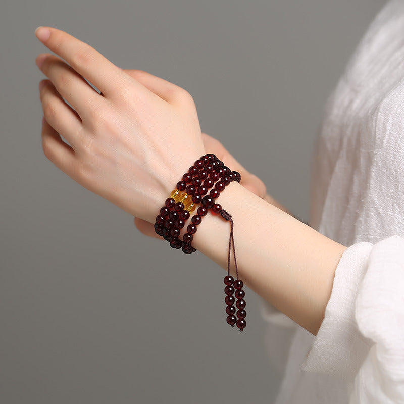 Women's & Men's Blood Amber Beads Beeswax Water Purification Bracelet