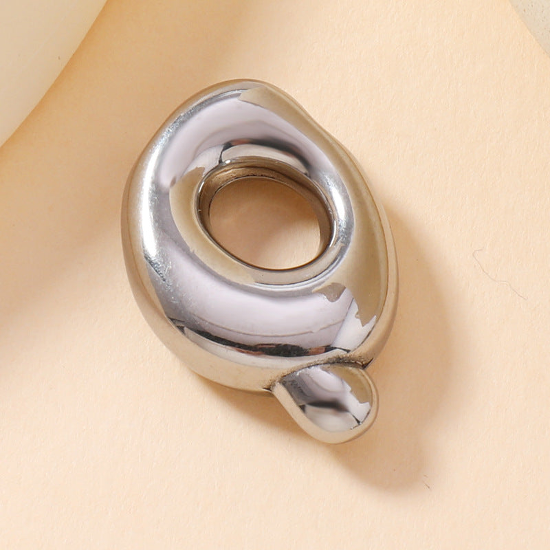 Stainless Steel Ornament Mini Bubble English Pendants