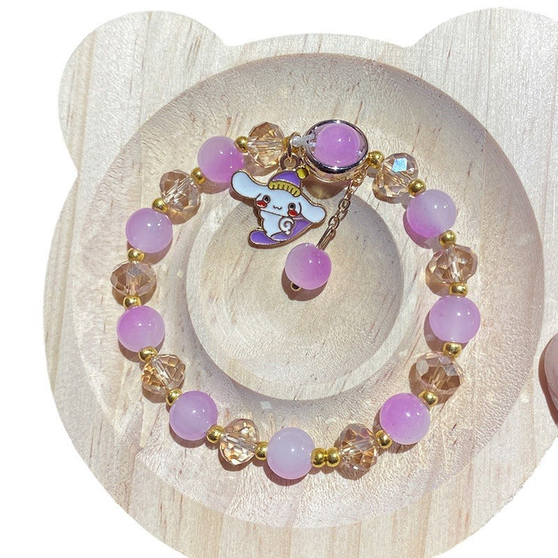 Children's Glazed Handmade Beaded Crystal Small Jewelry Bracelets