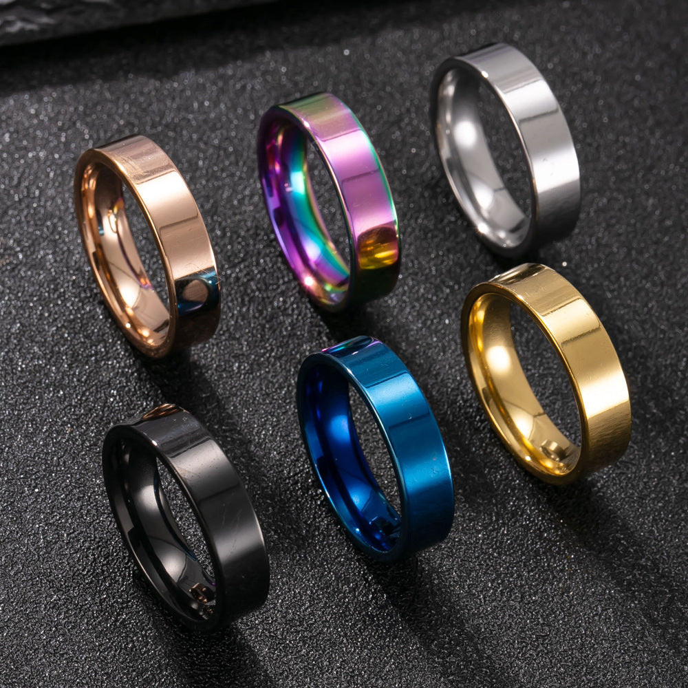 Simple Inner Ball Outer Flat Surface Couple Ring