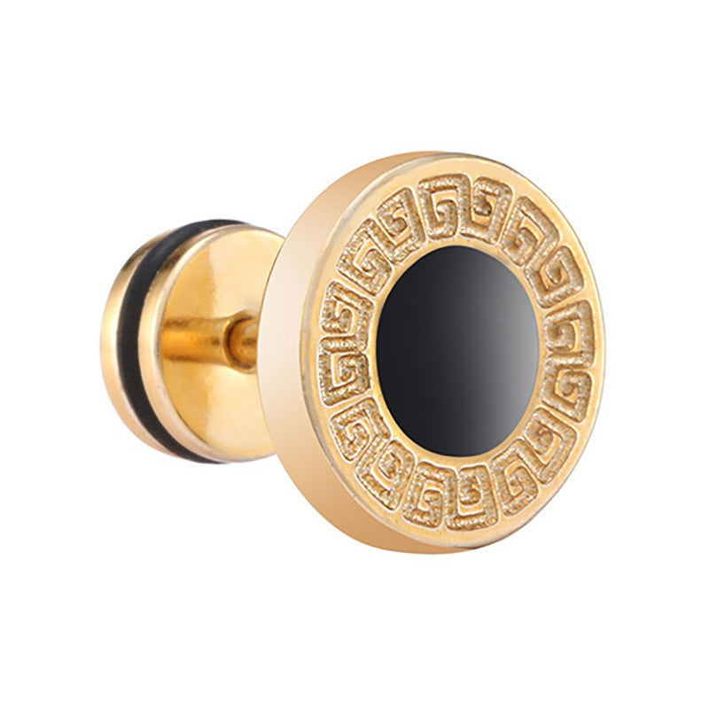Popular Unisex Titanium Steel Dumbbell Simple Fashion Ear Buckle