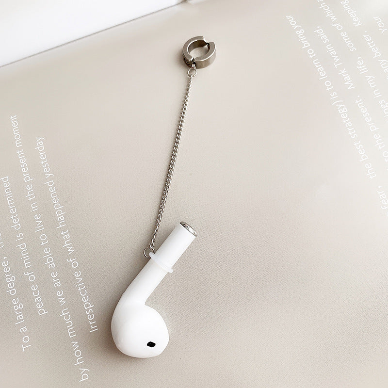 Women's & Men's Apple Wireless Headphone Protection Ear Chain Clip Without Earrings