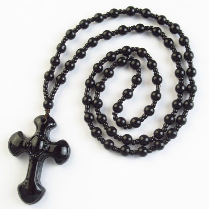 Women's & Men's Black Cross Spinach Green Jesus Light Pendants