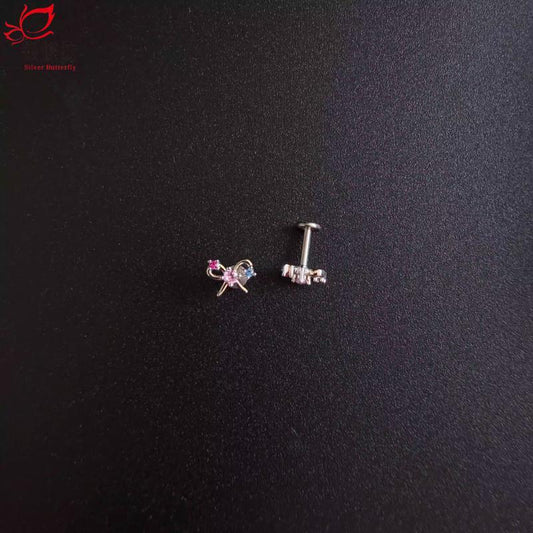 Women's Titanium Alloy Colorful Crystals Butterfly Niche Delicate Versatile Rings