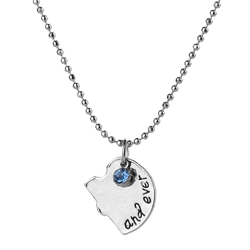Stylish Glamorous Good Friend Love Lettering Necklace