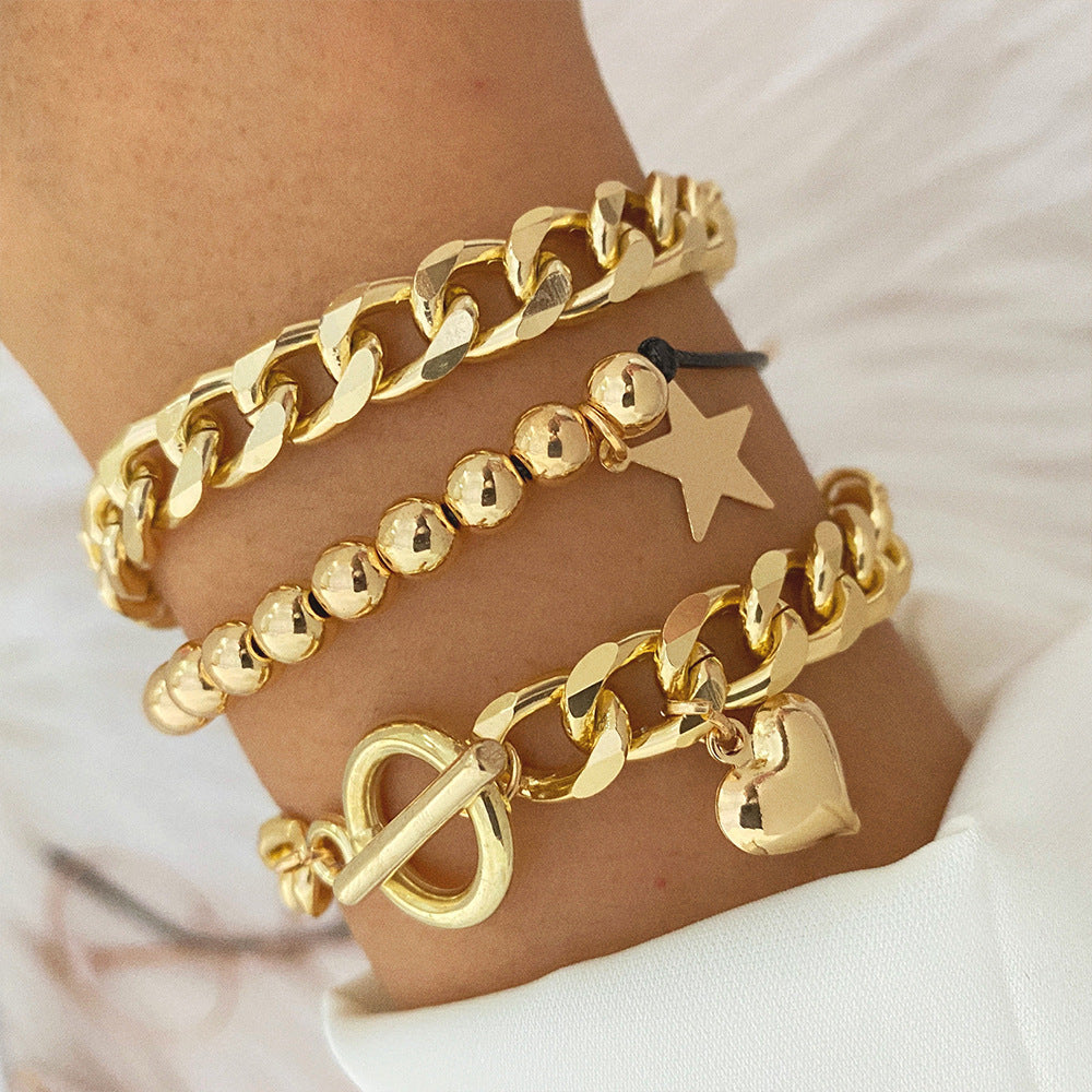 Women's & Men's Chain Suit Versatile Personality Punk Vintage Bracelets