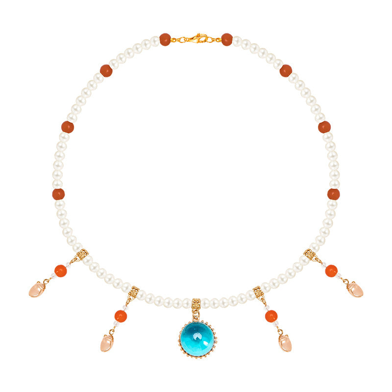 Derived Da Ancient Style Han Chinese Clothing Luo Of Necklaces