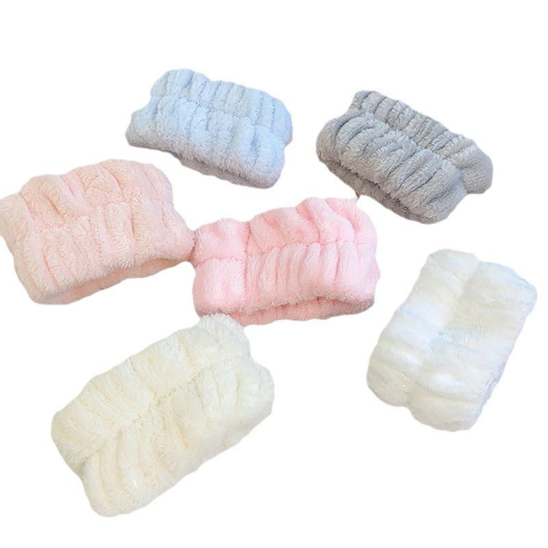 Dedicated For Washing Face Wrist Strap Artifact Absorbent Plush Hair Bracelet