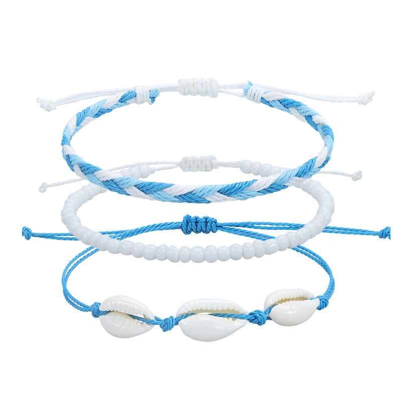 Line Braided Anklet Turtle Surfing Foot Bracelets