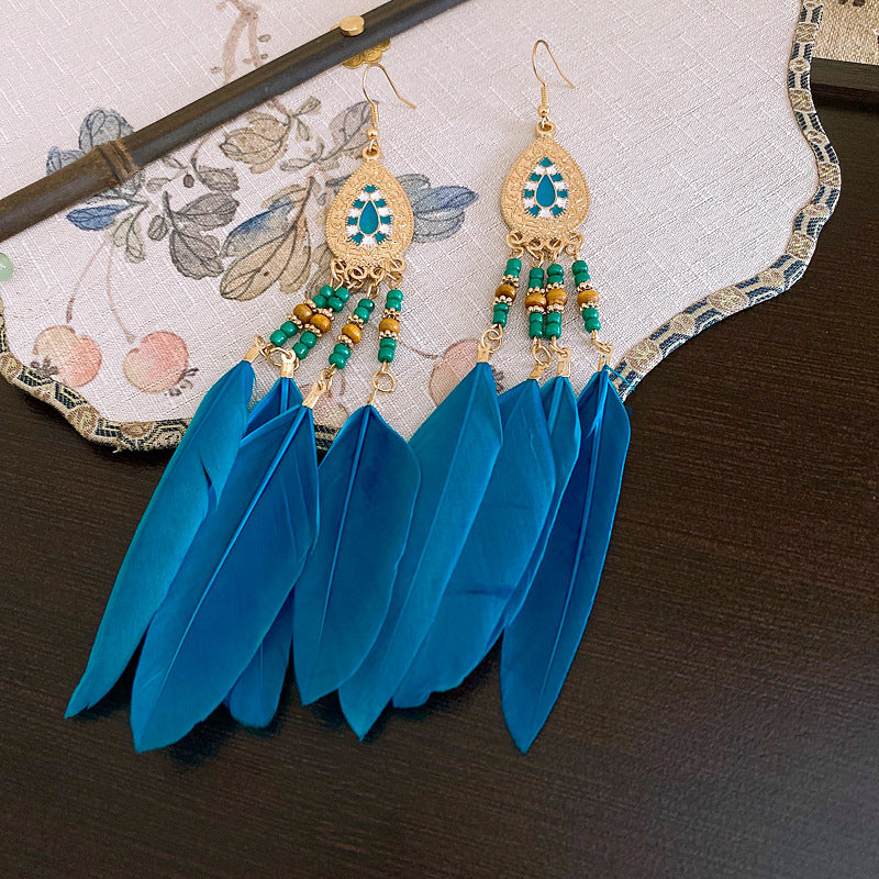 Women's Bohemian Style High-grade Ethnic Exaggerated Unique Earrings