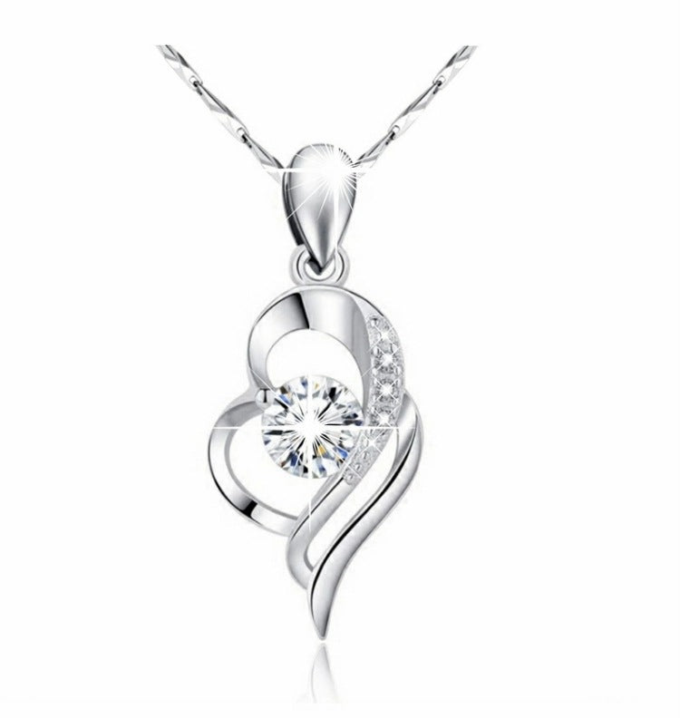 Imitation Moissanite Female Clavicle Chain Gift Necklaces
