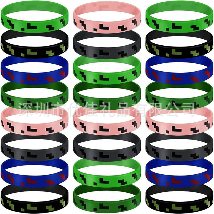 My World Miner Wars Theme Party Bracelets
