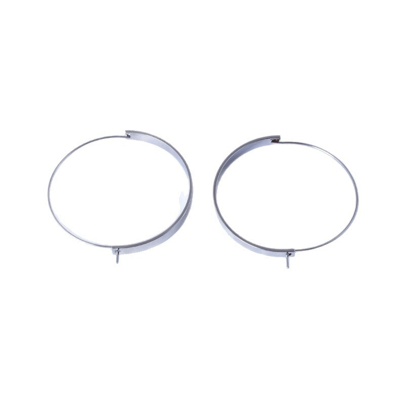 Fashion Semicircle Circle Geometric Simple Elegant Versatile Stud Earrings