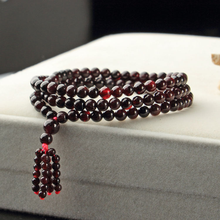 Women's Hand Plus Six Words Mantra Tibetan Buddha Beads Rings