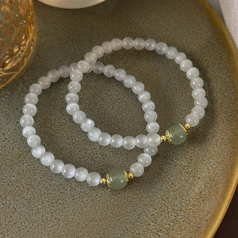 Style Versatile Simple Matching Opal Beaded Female Gentle Bracelets