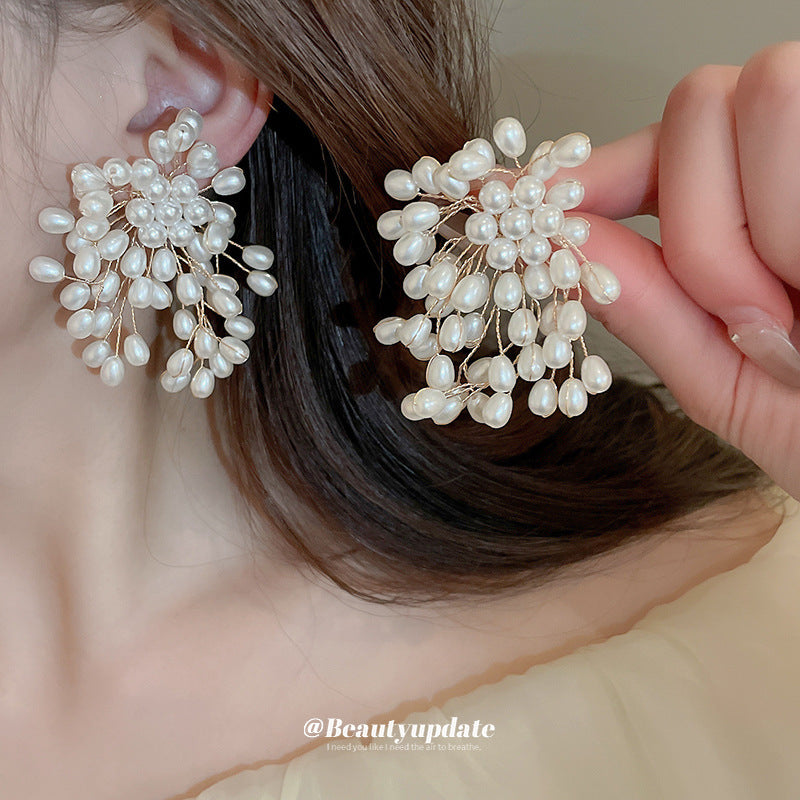 Elegant Graceful High Sense Ear French Retro Earrings