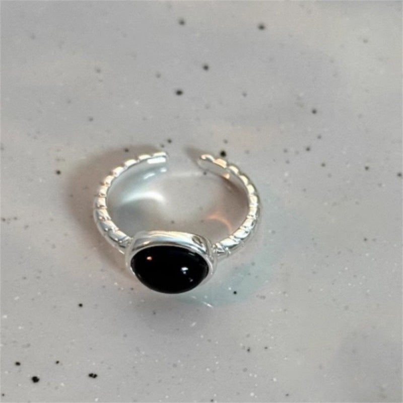 Women's Sier Simple Light Luxury High-grade Index Finger Open Rings